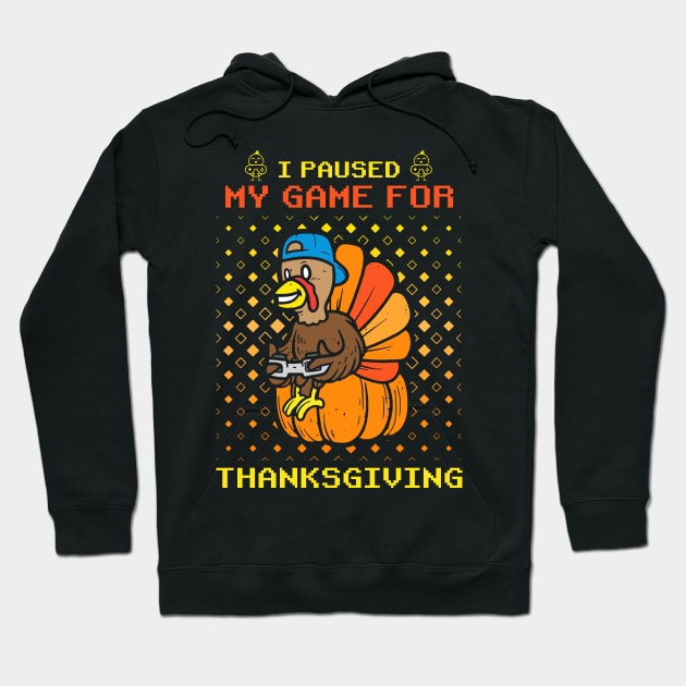 Happy Thanksgiving Gamer Turkey Video Game Lovers Kids Boys Hoodie by _So who go sayit_